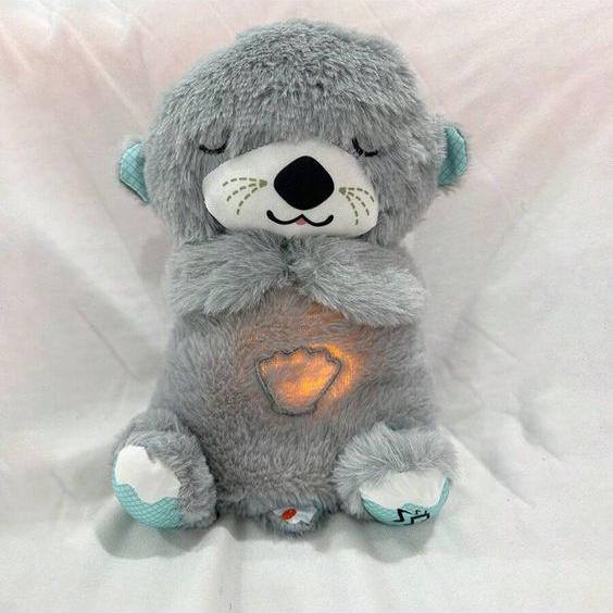 Breathing Teddy Bear with Music for Baby Sensory Sleep Lights Rhythmic Soft Toy, Lights and Breathing Motion, Breathing Toy Teddy Bear with Lights
